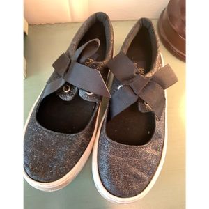 POLO RALPH LAUREN-GIRLS BLACK GLITTEr sneaker size 11